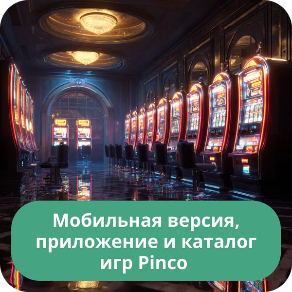 Мобильная версия, приложение и каталог игр Pinco